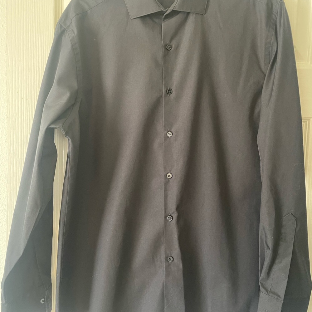 Men's Black Dress Shirt
